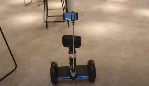 Loomo robot follows visually learned path